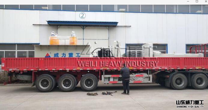 化粪池成型液压机发往莱芜